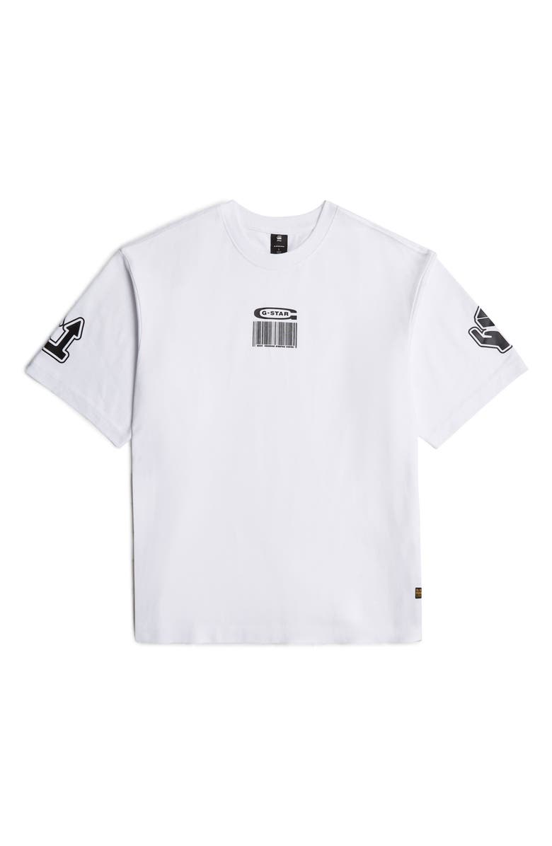 G-STAR Barcode Boxy Organic Cotton Graphic T-Shirt, Alternate, color, 