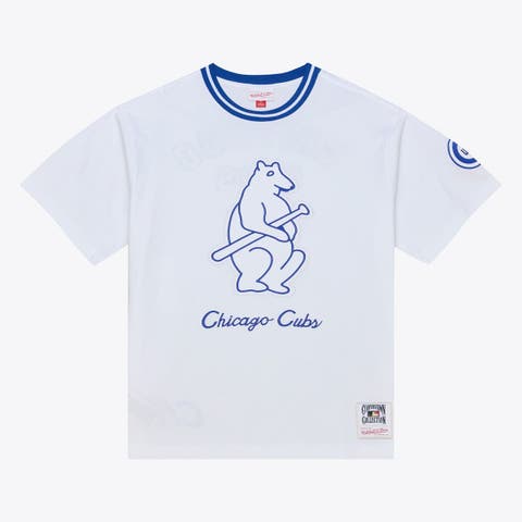 Men's Mitchell & Ness  White Chicago Cubs Cooperstown Collection Arctic T-Shirt