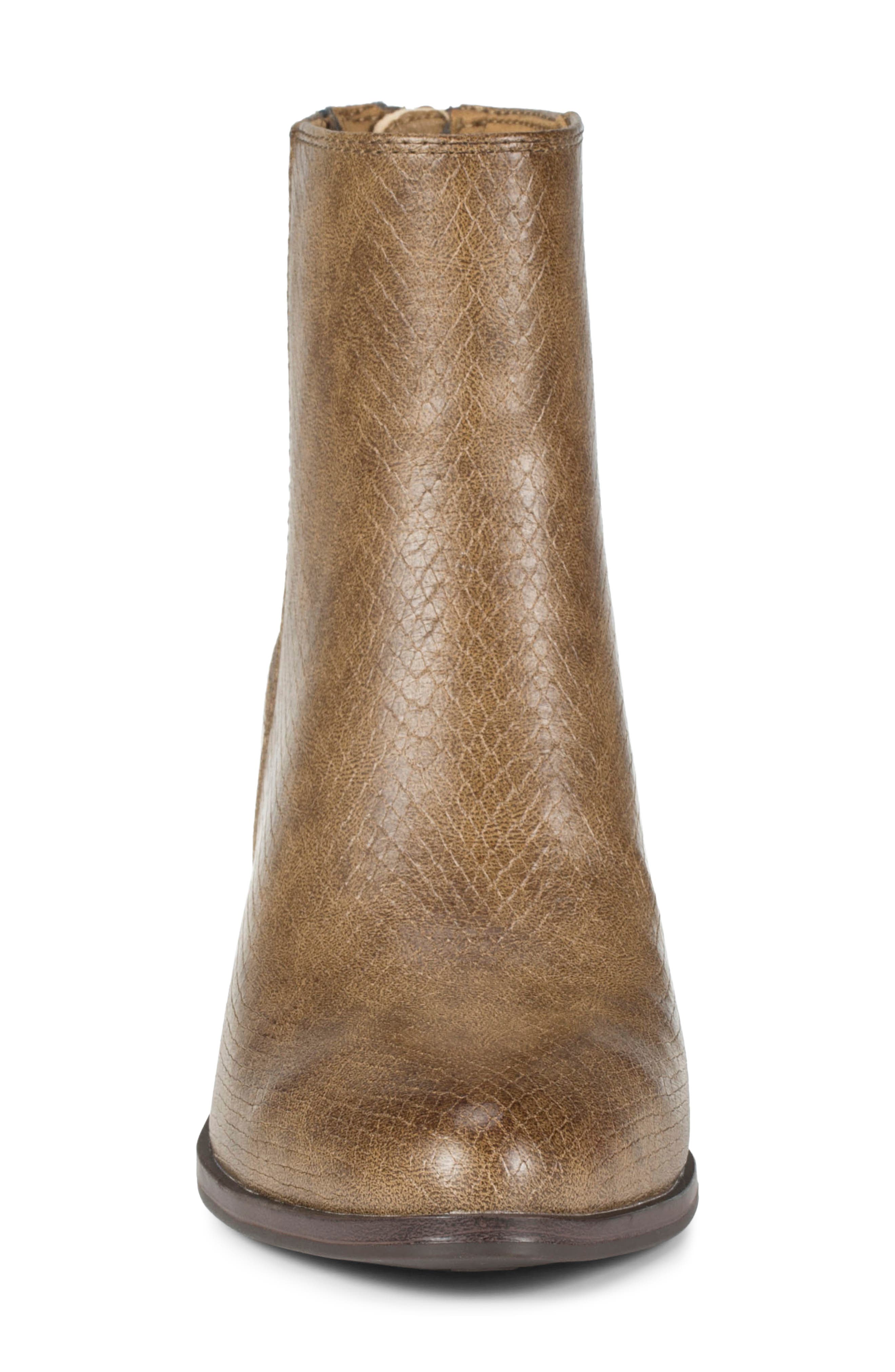 Biana Block Heel Bootie, Alternate, color, SADDLE