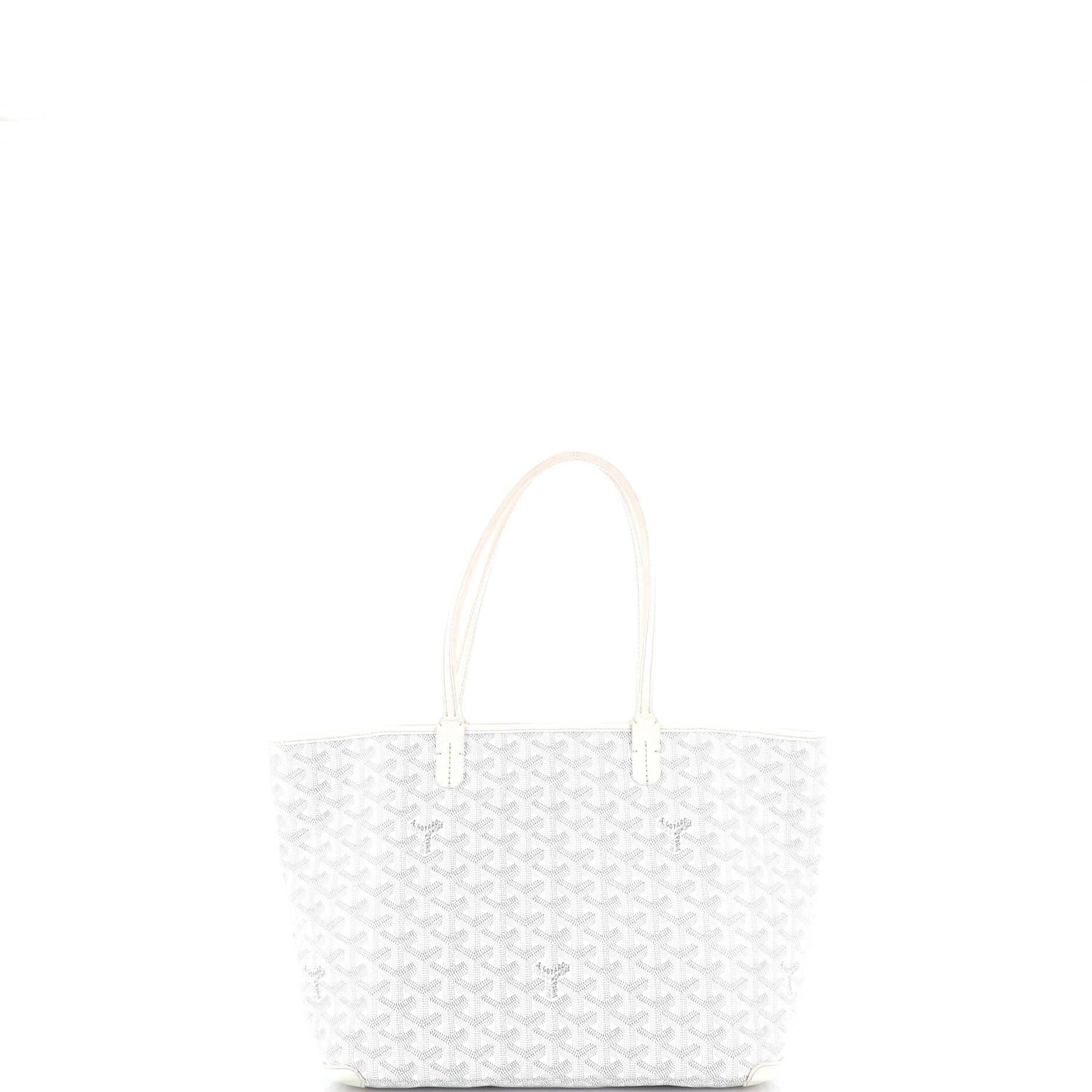 Pre-Owned Goyard Artois Tote Coated Canvas PM, Alternate, color, White