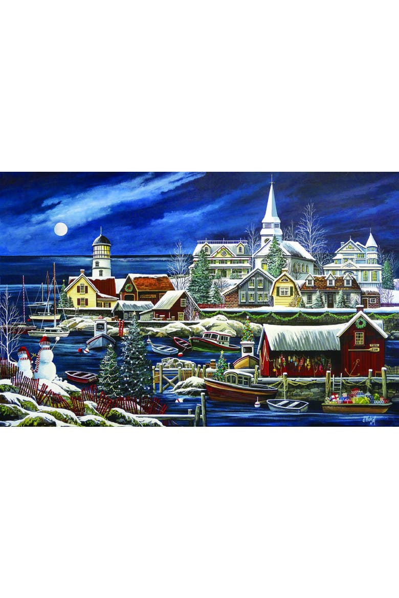 Winter Harbor 1000 piece Jigsaw Puzzle for Adults, Alternate, color, Multicolor