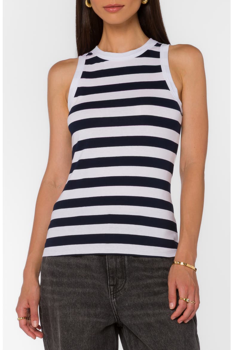 Rios Racerback Tank, Main, color, NAVY WHITE STRIPE
