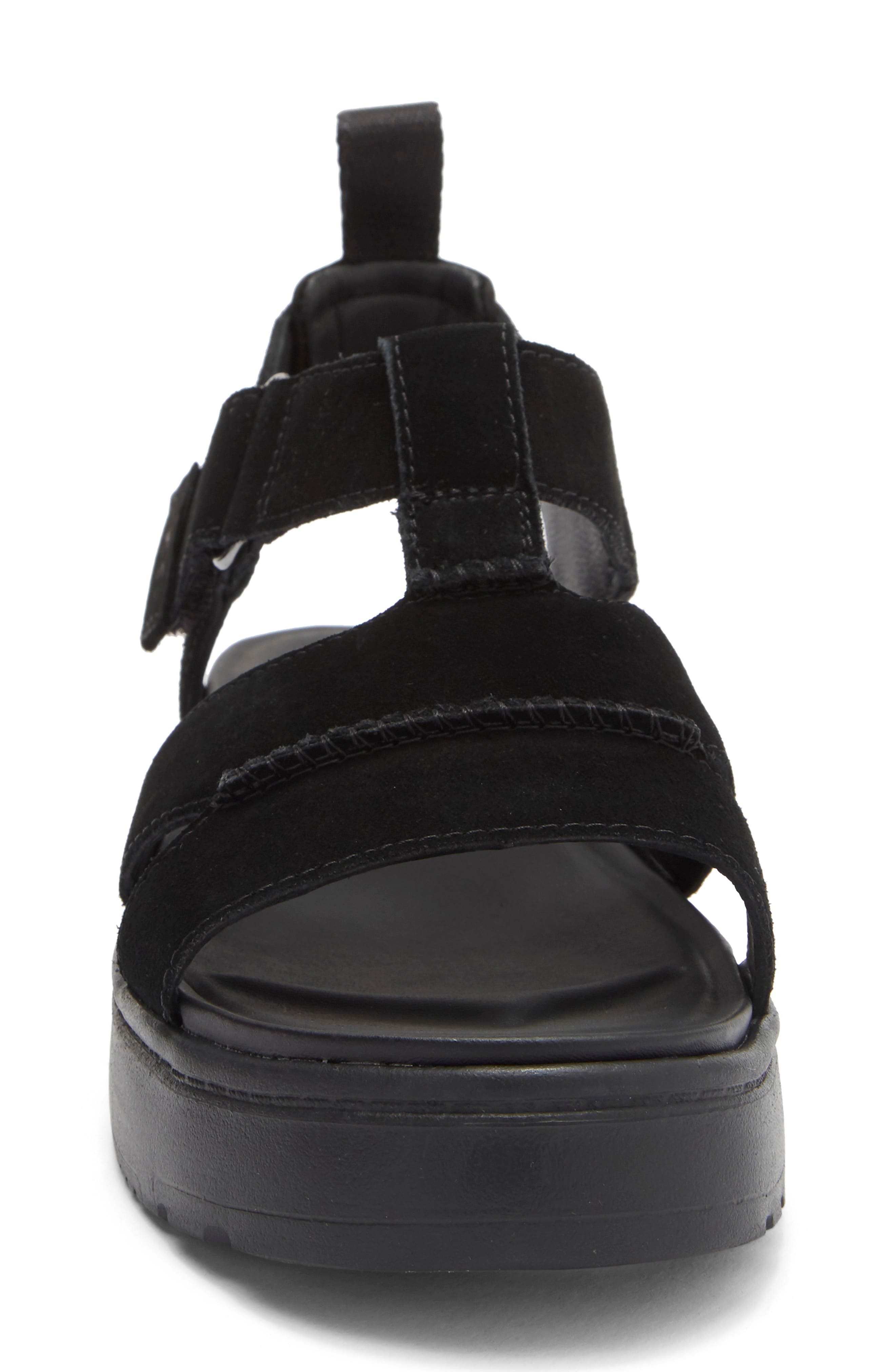 UGG<sup>®</sup> Zayne Fisher Sandal, Alternate, color, Black