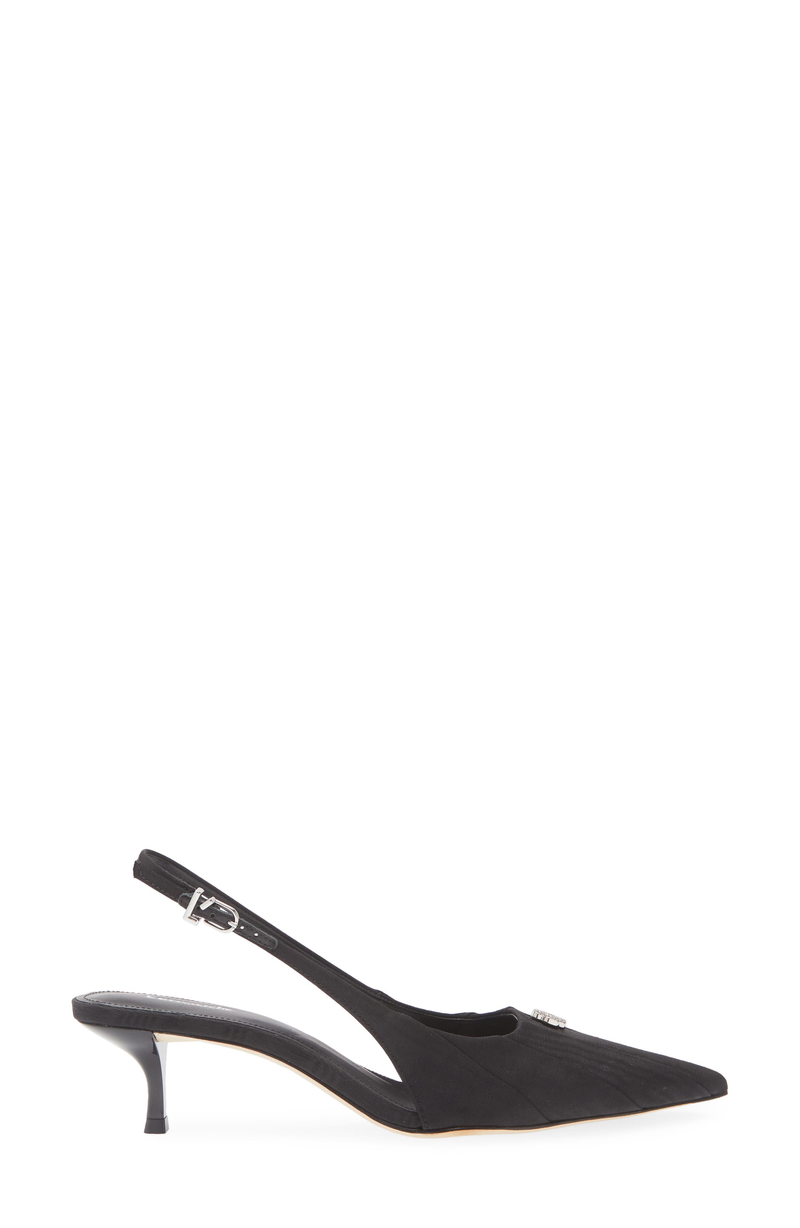 Larroudé Maxime Slingback Pointed Toe Kitten Heel Pump, Alternate, color, 