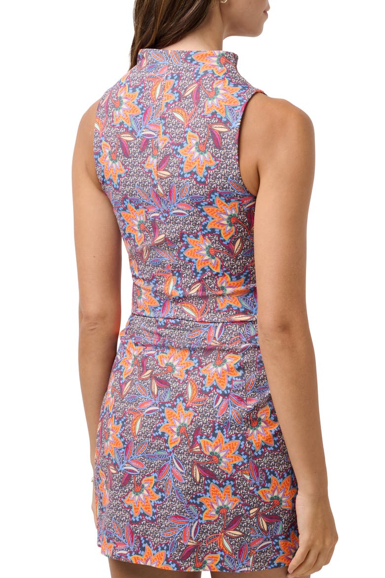 Sunfire Half Zip Tank, Alternate, color, PERSIAN RED MULTI