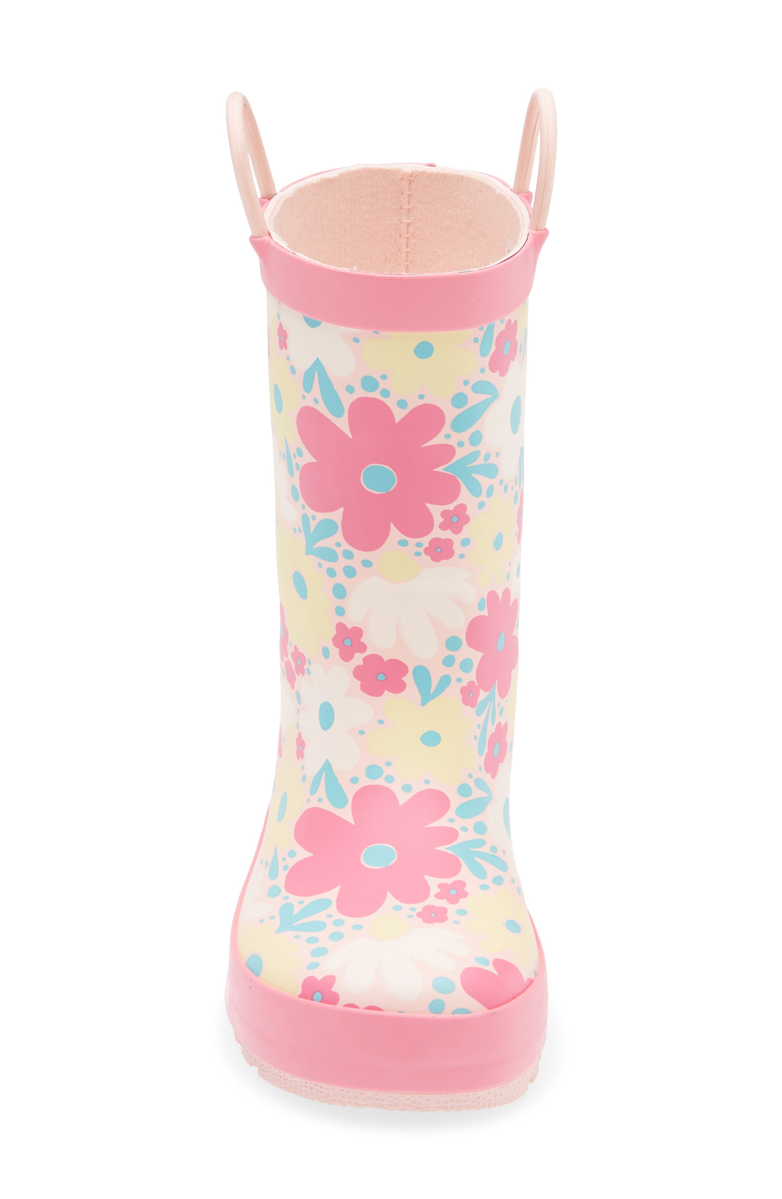 Tucker + Tate Flower Rainboot, Alternate, color, Pink Multi