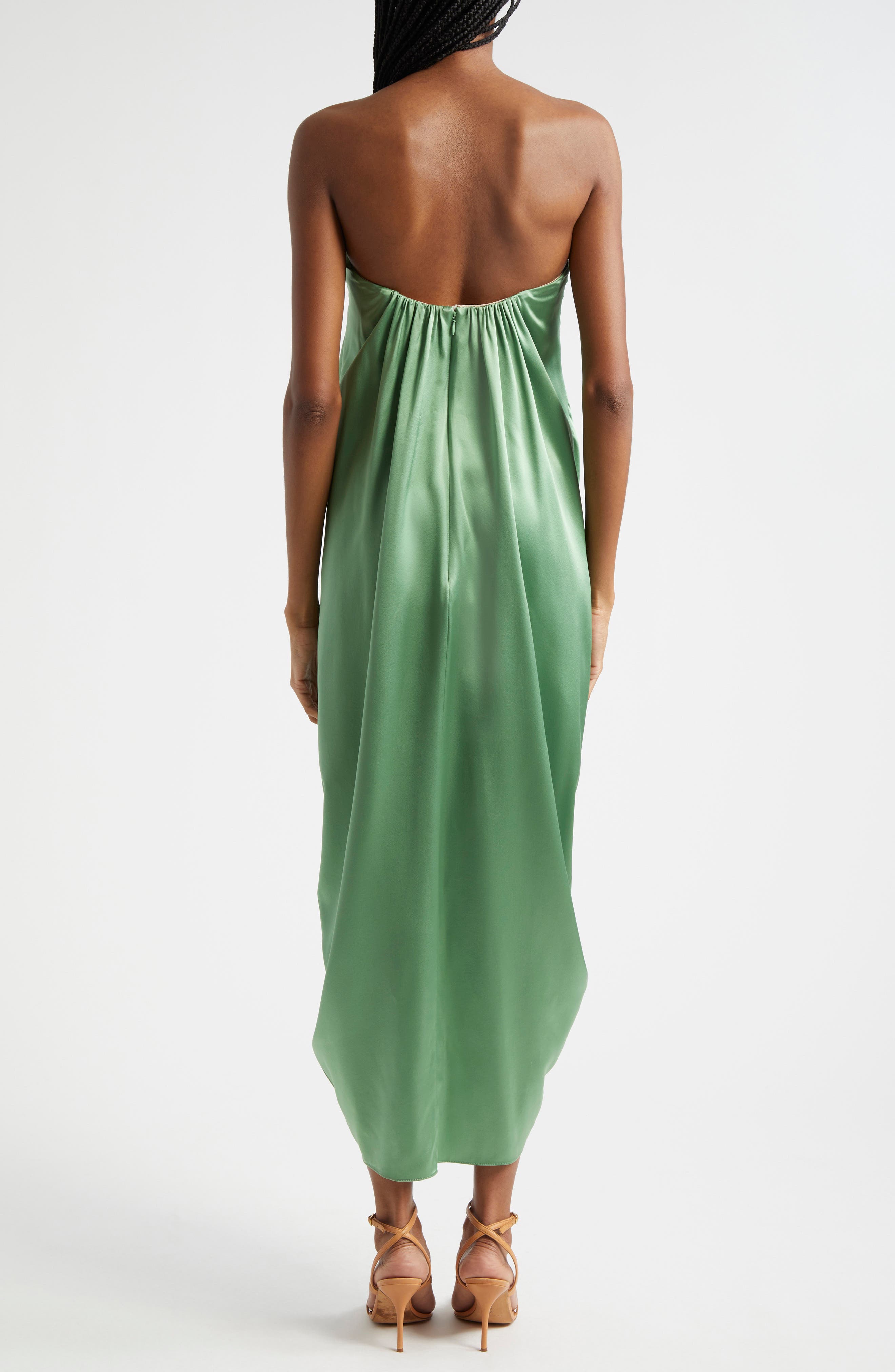 Cinq à Sept Meredith Rosette Detail Silk Dress (Women) | Nordstromrack
