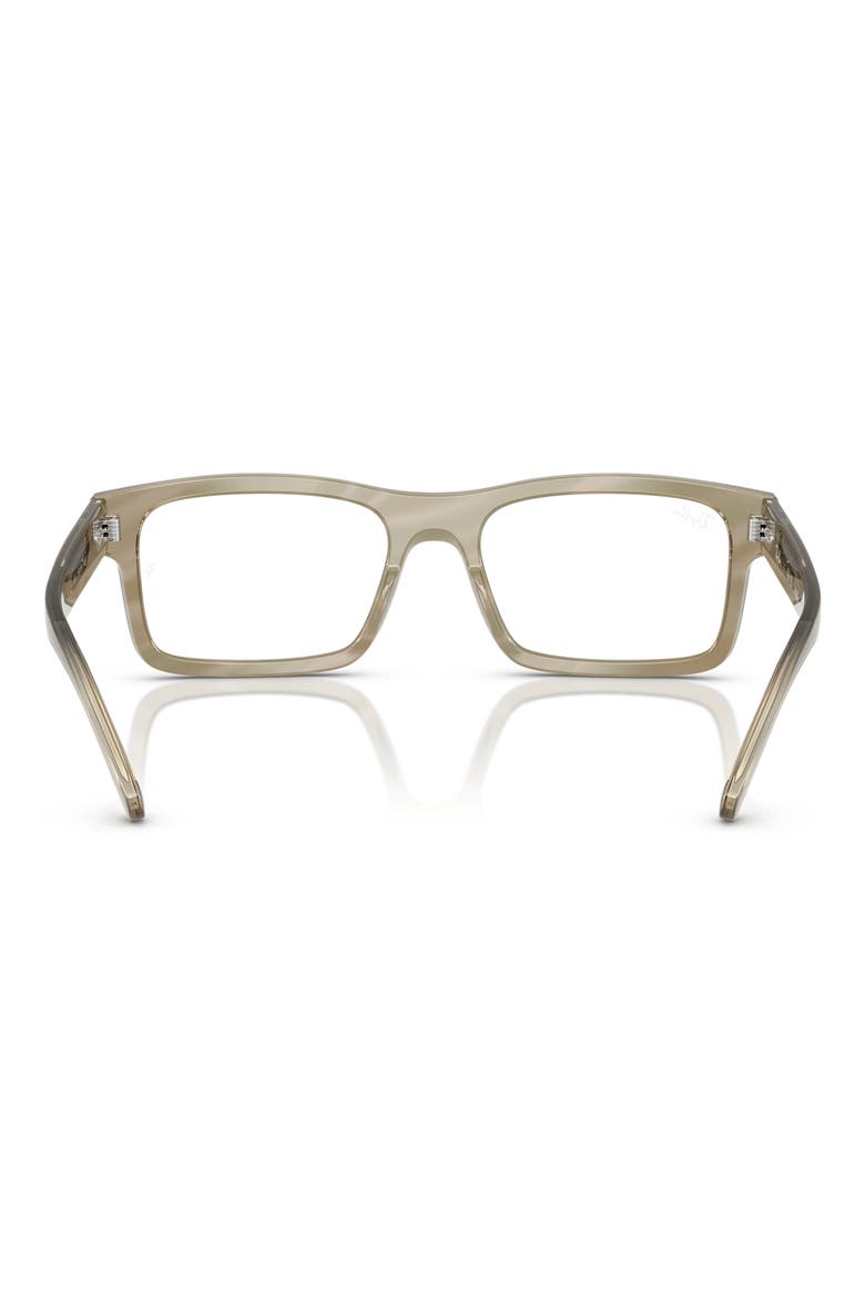 56mm Rectangular Optical Glasses, Alternate, color, GREY