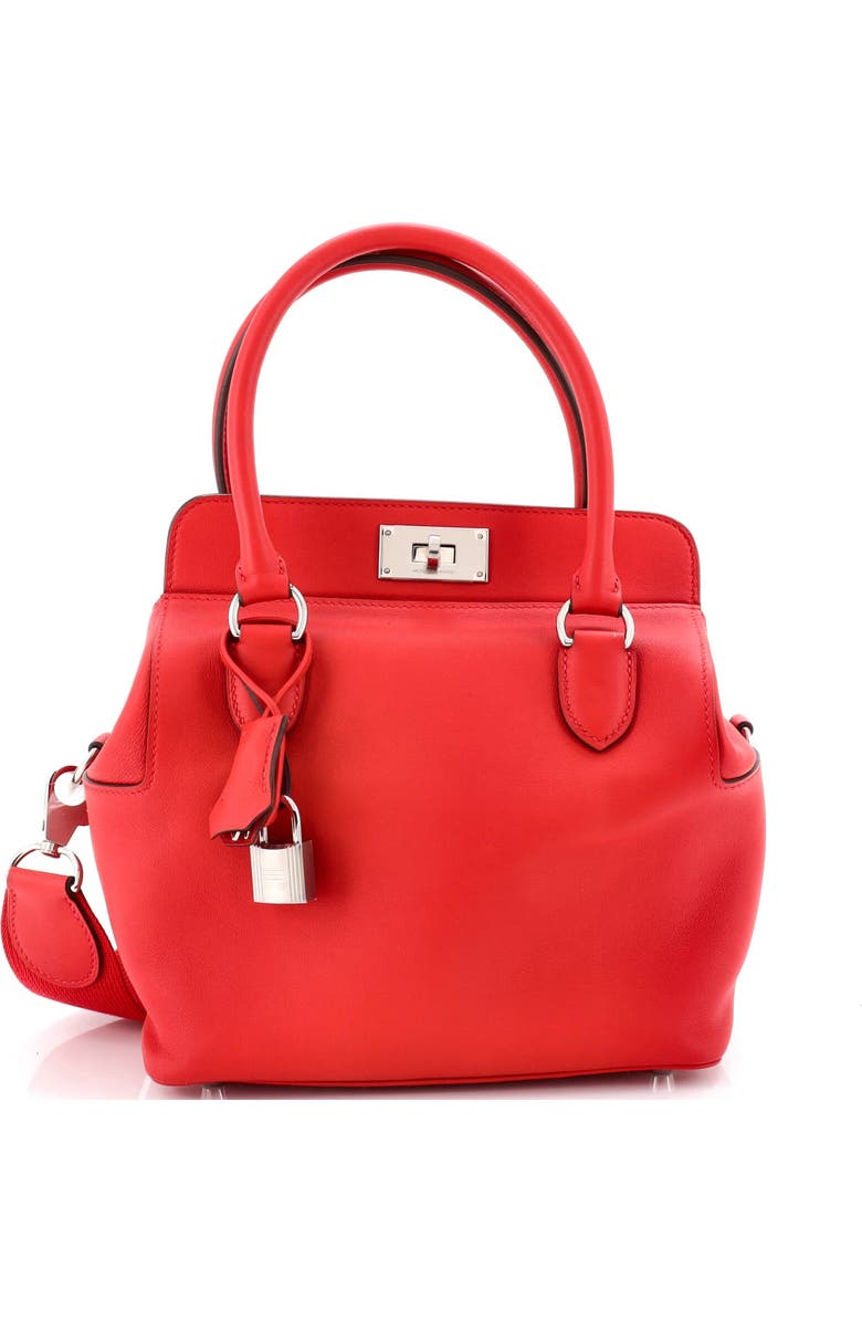 Pre-Owned Hermes Toolbox Bag Swift 20, Main, color, Rouge Vif