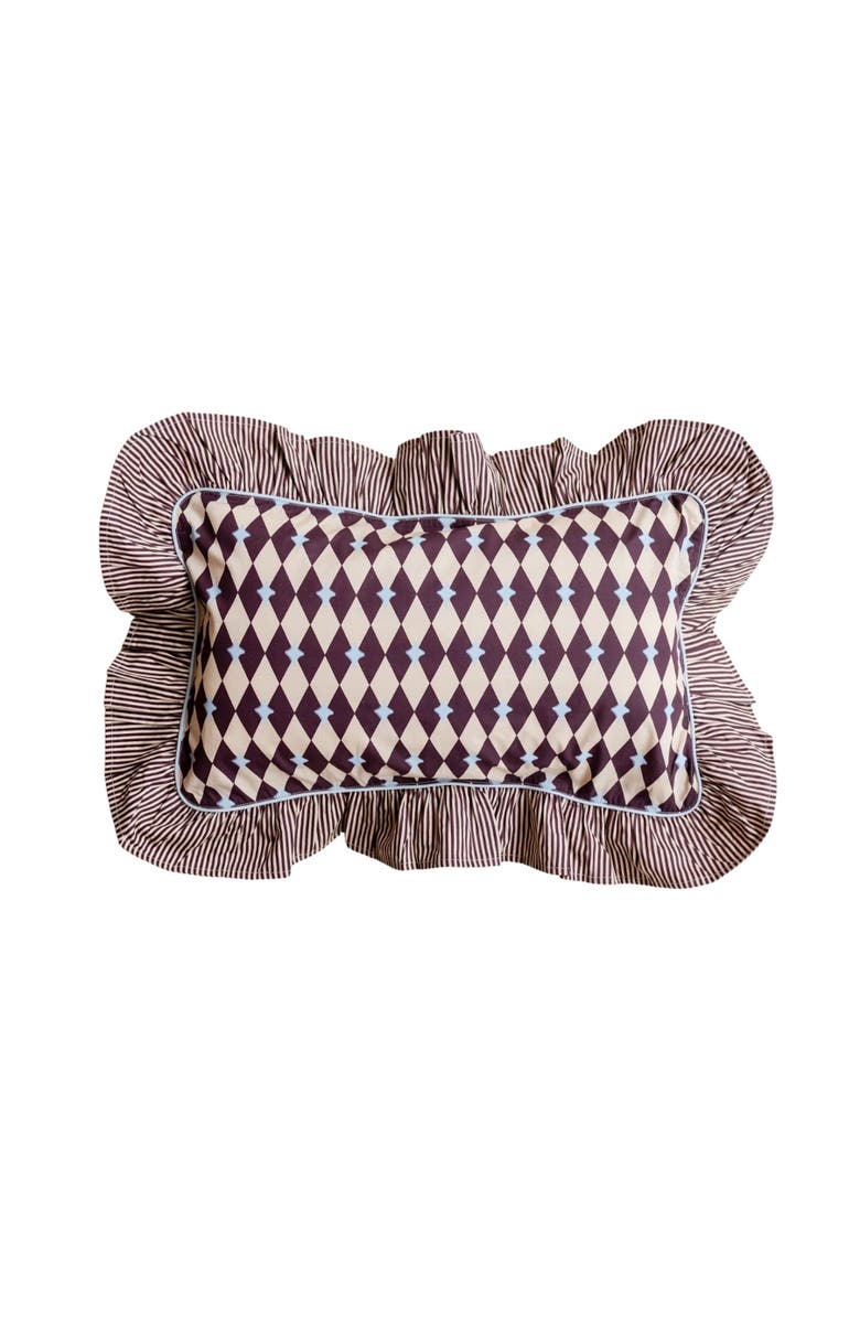 TBCo Cotton Harlequin PIllowcase, Main, color, Camel Harlequin