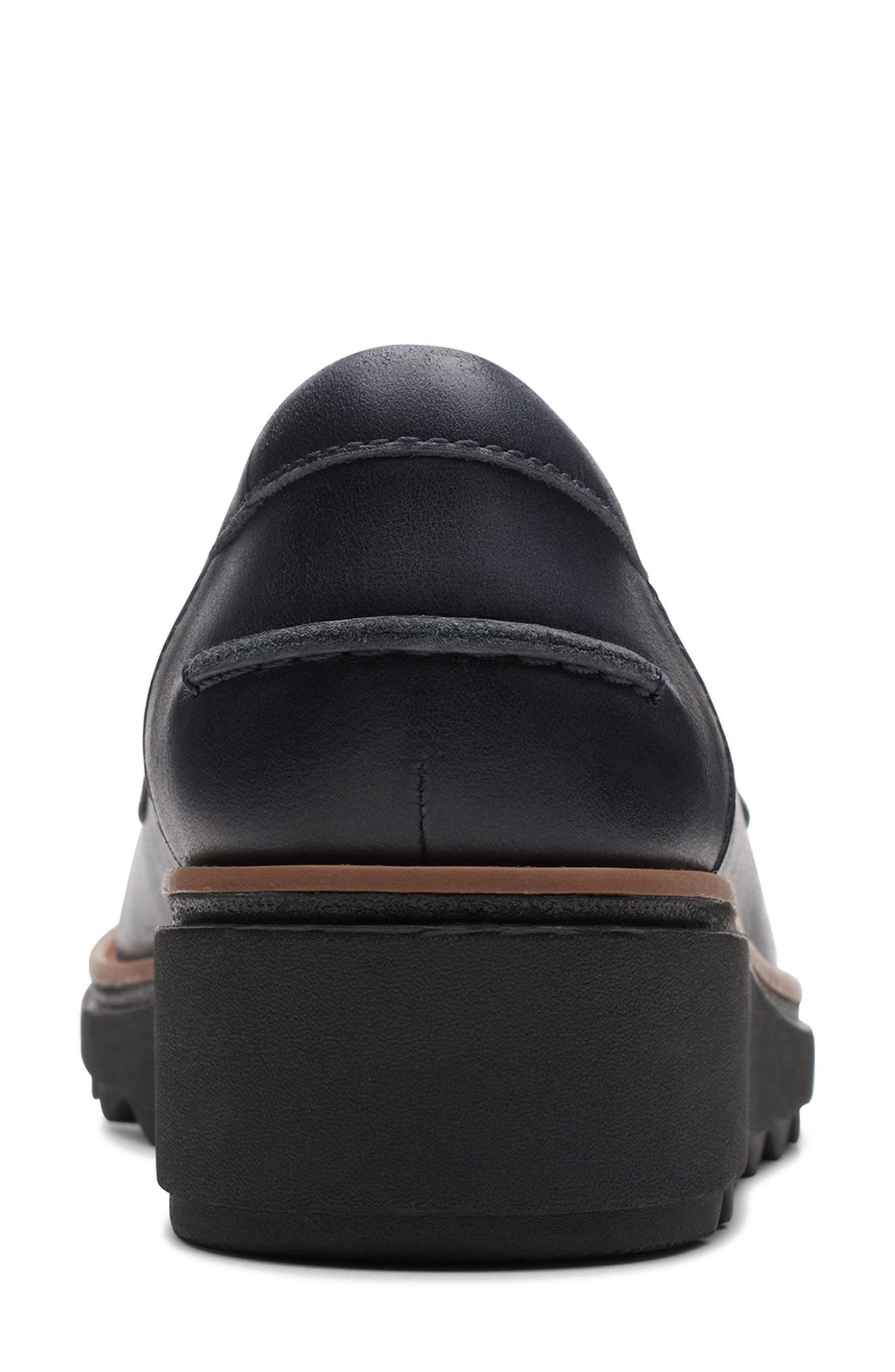 Clarks<sup>®</sup> Sharon Grace Loafer, Alternate, color, Navy Combi Leather