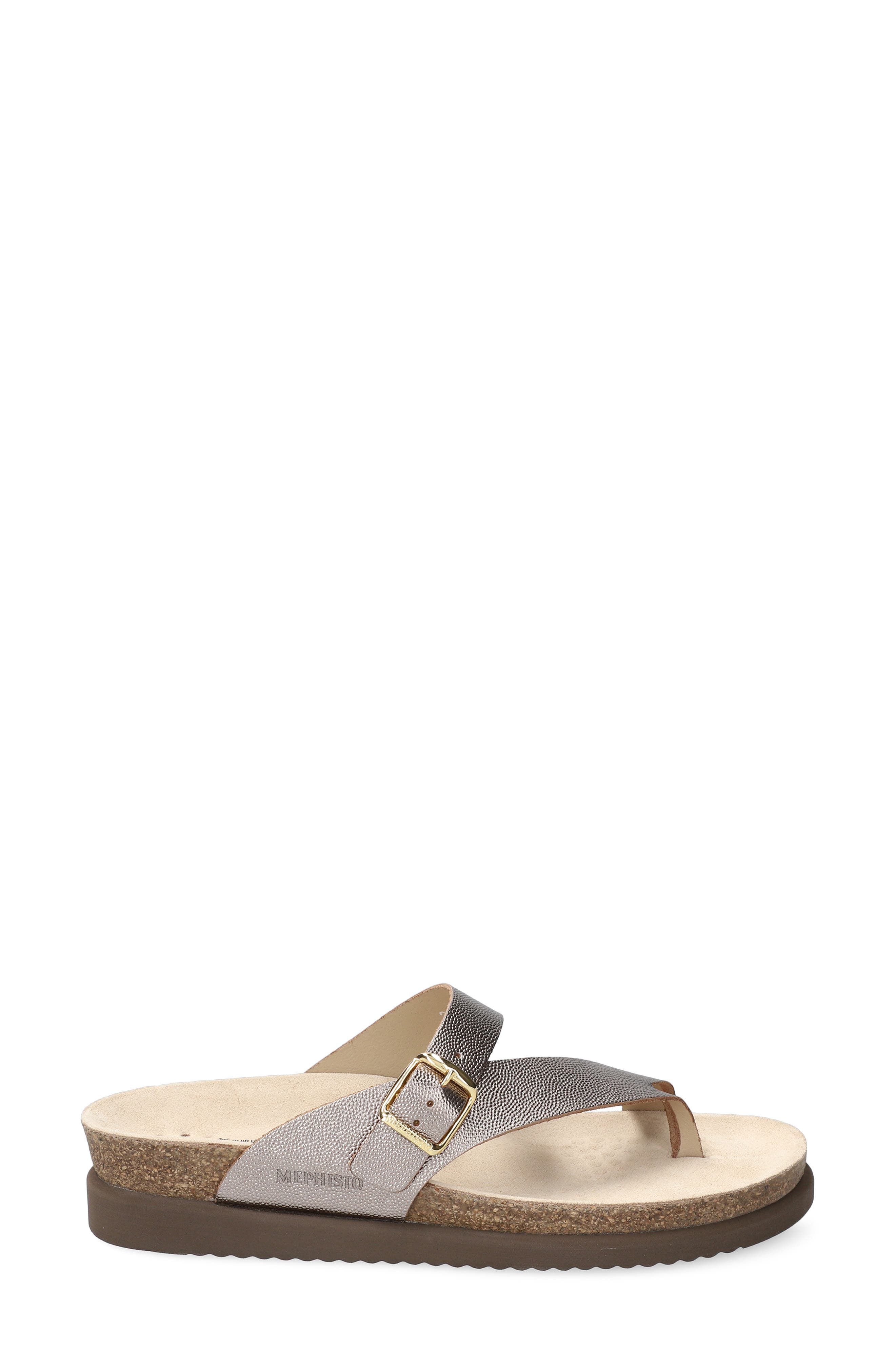 Helen Toe Loop Sandal, Alternate, color, PLATINUM