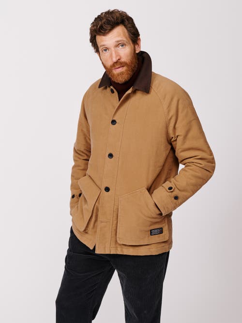 Aubin Bennett Moleskin Jacket In Yellow