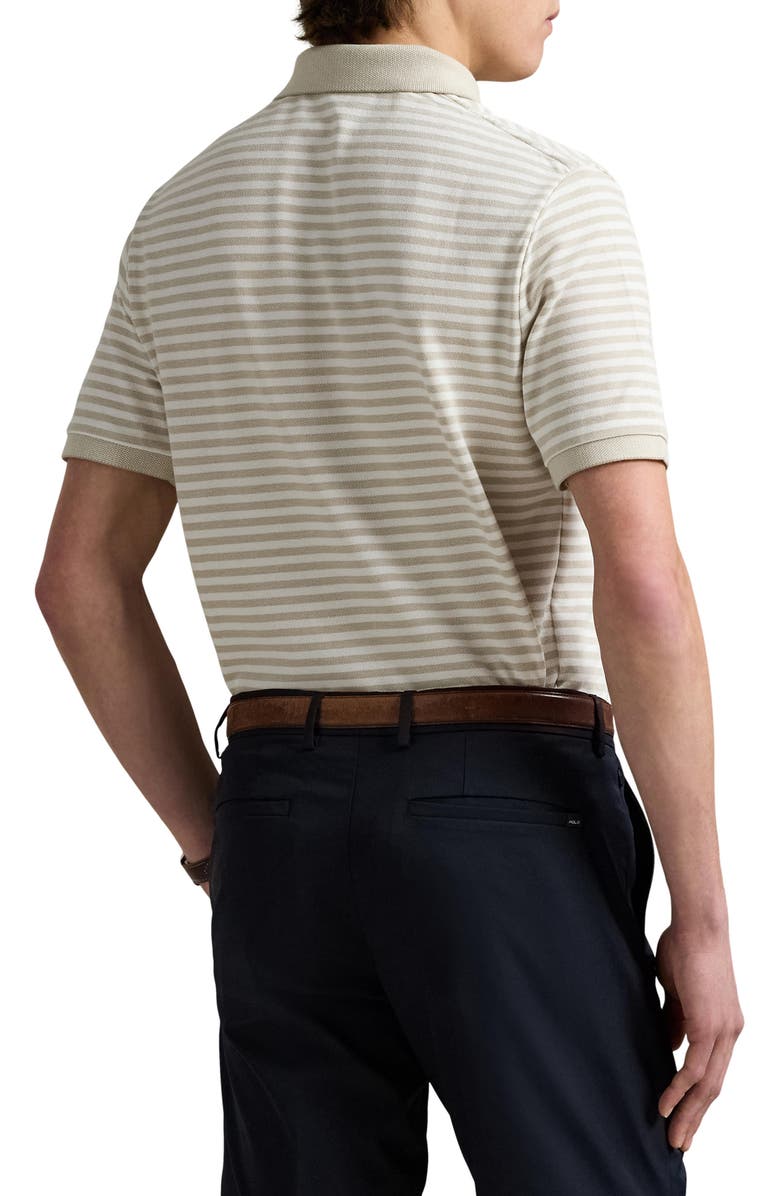 Polo Ralph Lauren Classic Fit Stripe Cotton Piqué Polo, Alternate, color,