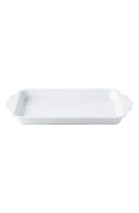 Berry and Thread Rectangular Melamine Serving Tray
