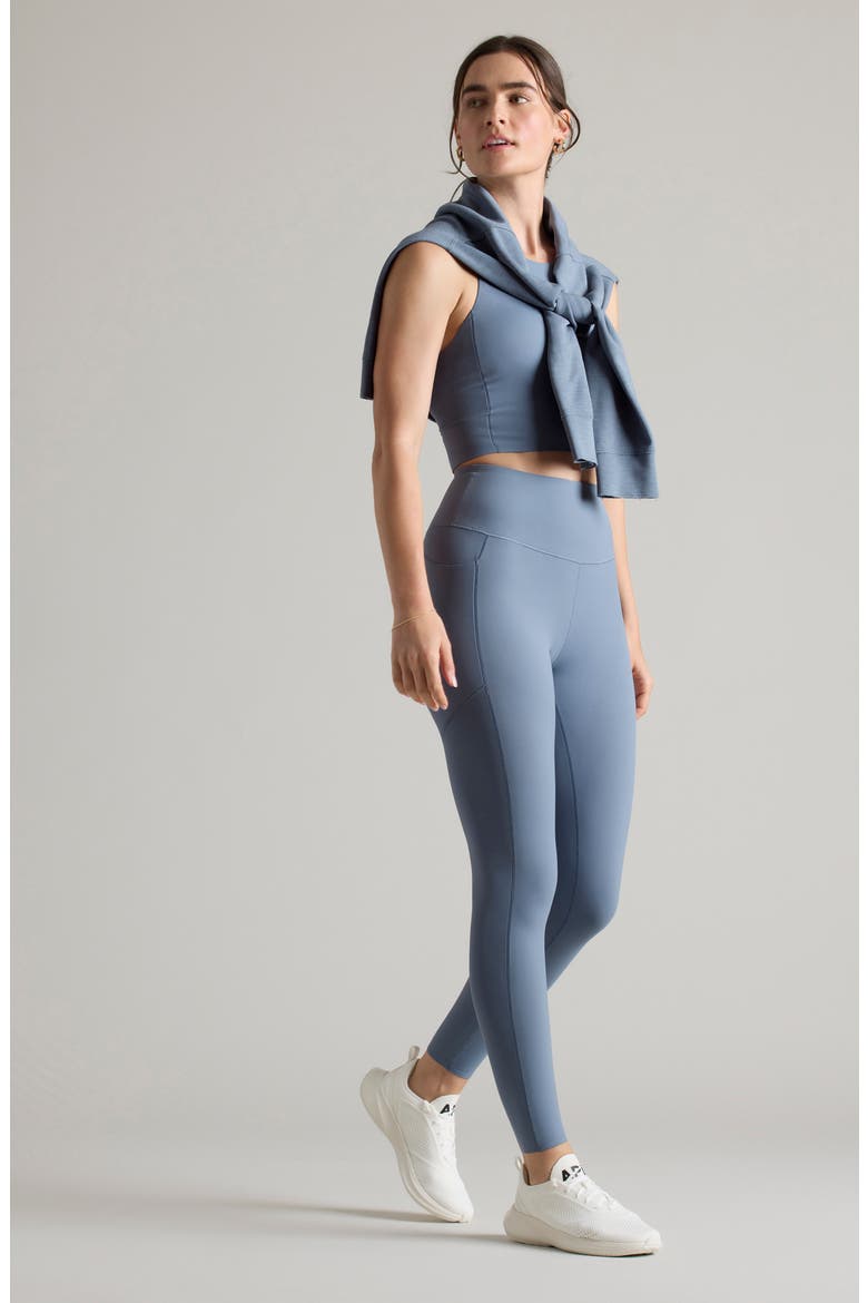 Revive Longline Bra, Alternate, color, BLUE SHADOW