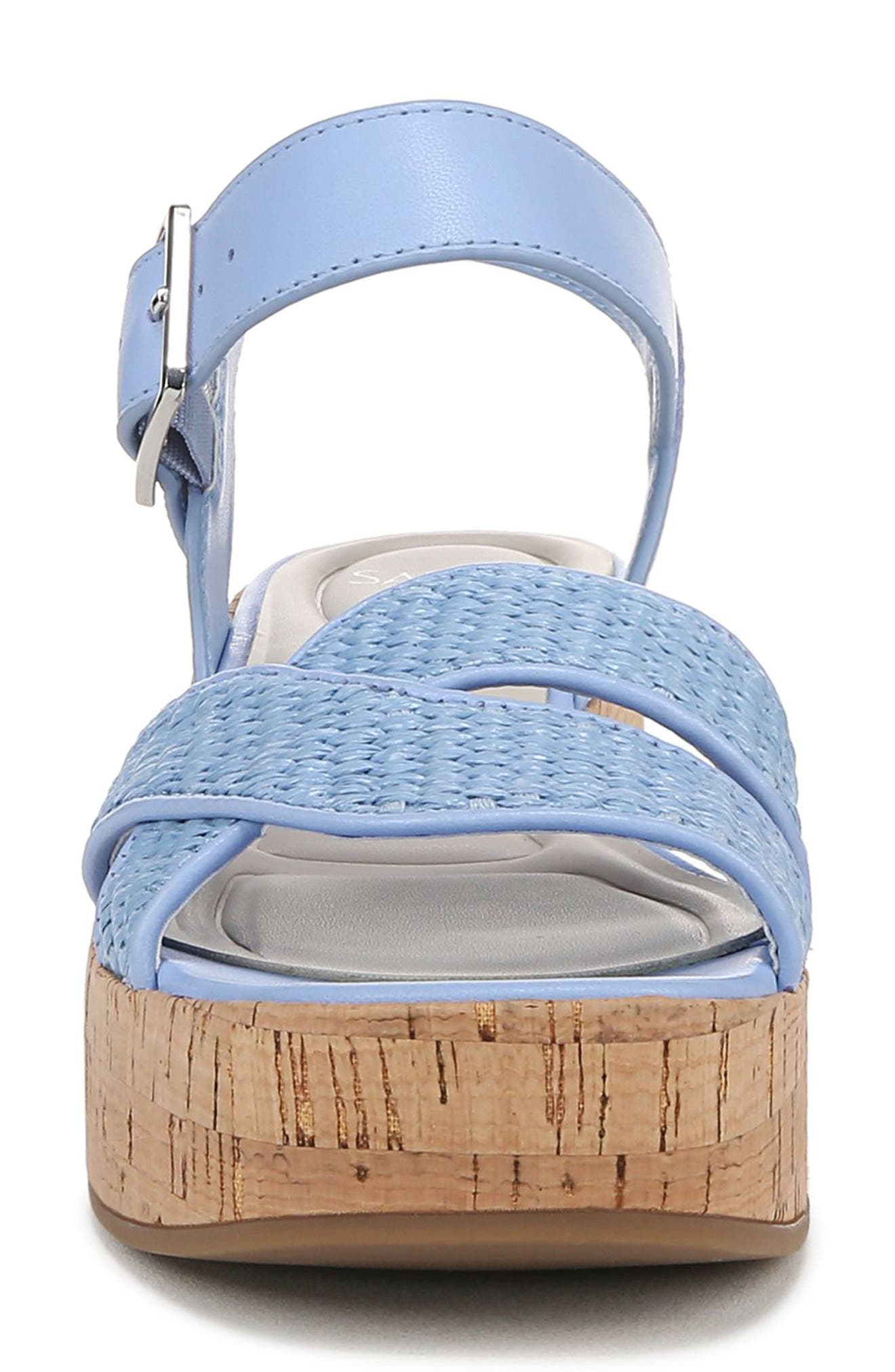 Tilly Ankle Strap Platform Wedge Sandal, Alternate, color, BLUE