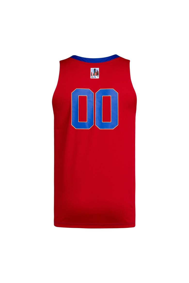 Men's adidas #00 Royal/Red Kansas Jayhawks Black History Month Basketball Jersey, Alternate, color, Royal