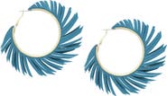 OLIVIA WELLES Fringe Hoop Earrings