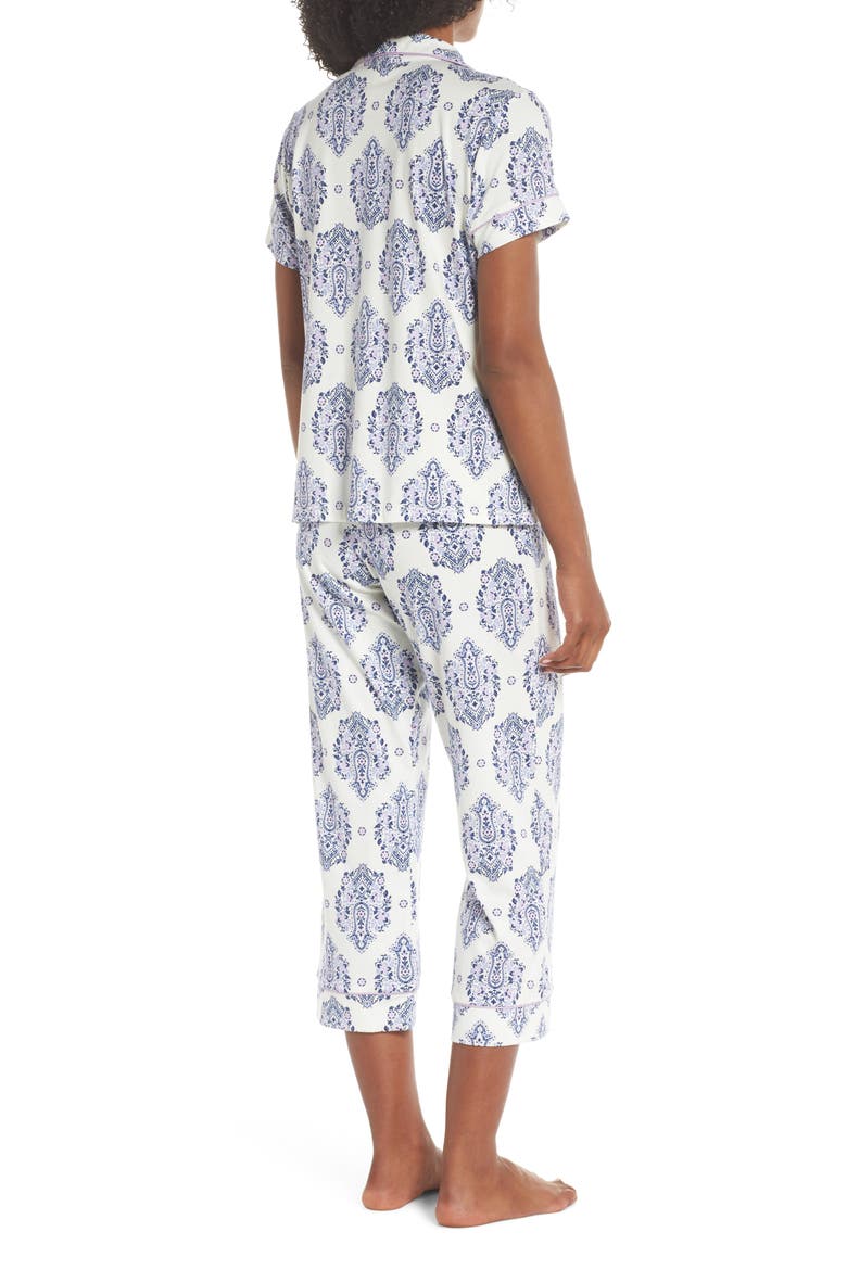 BedHead Crop Pajamas, Alternate, color, NAVY PAISLEY