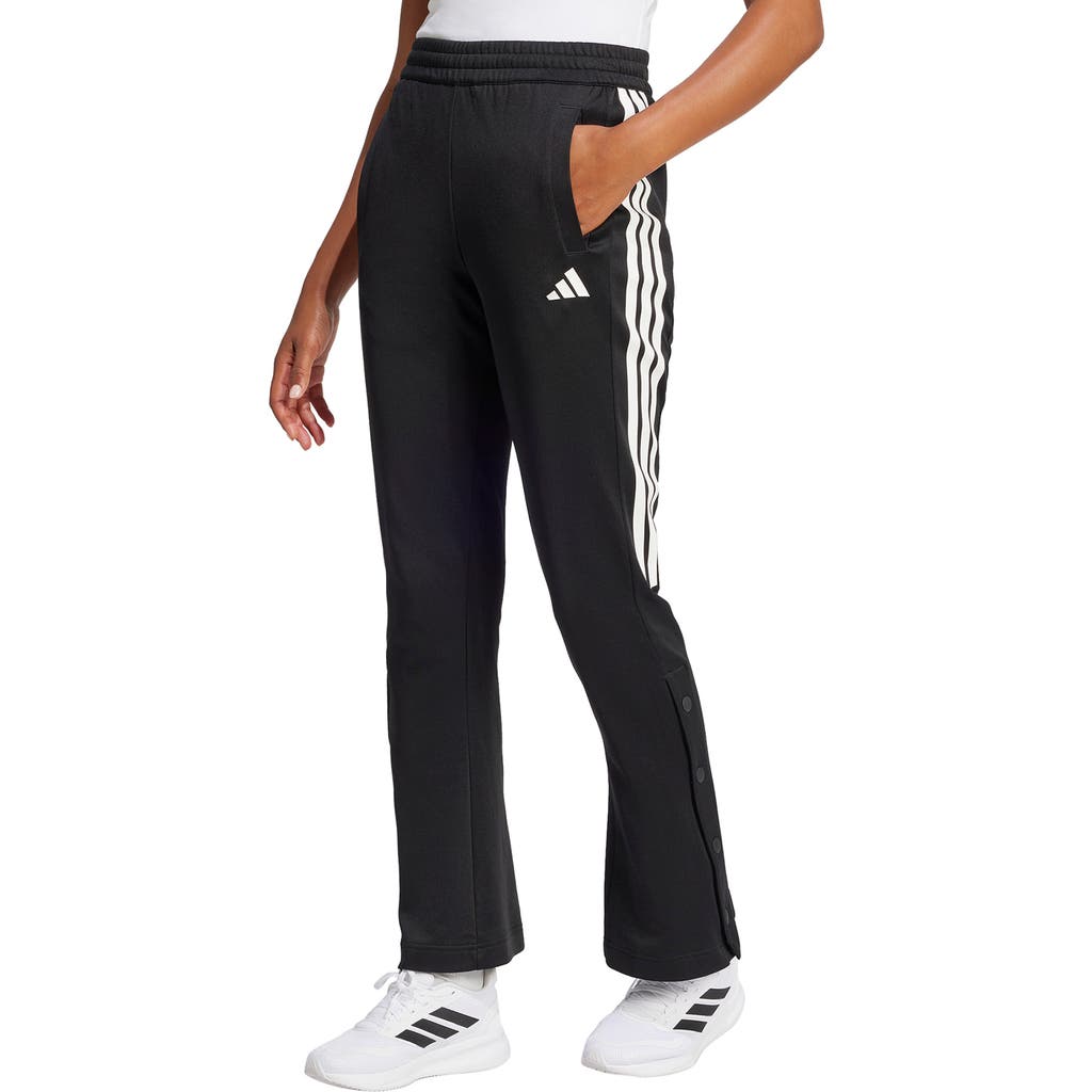 Adidas Originals Adidas Iconic 3-stripes Flared Sweatpants In Black