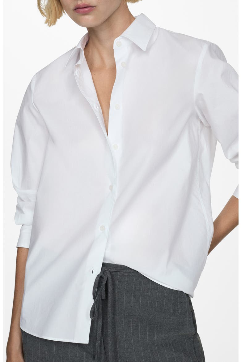 Relaxed Fit Button-Up Shirt, Main, color, OFF WHITE