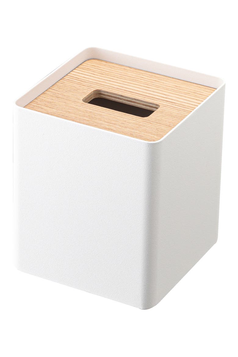 Square Tissue Box Case, Main, color, ASH