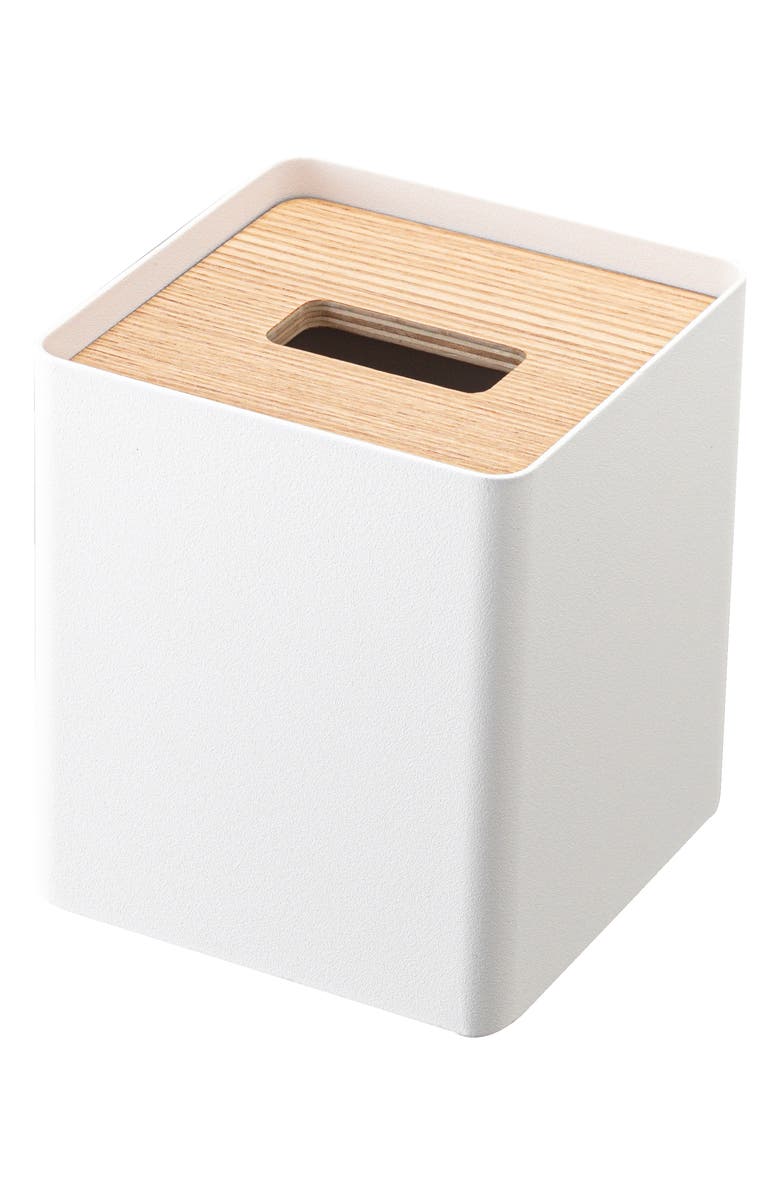 Yamazaki Square Tissue Box Case, Main, color, Ash