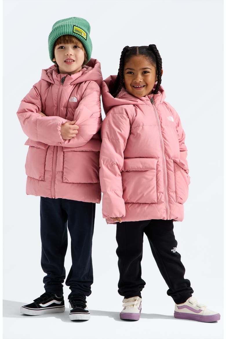 Kids' North Down Fleece Lined Short Parka, Alternate, color, PRIMROSE
