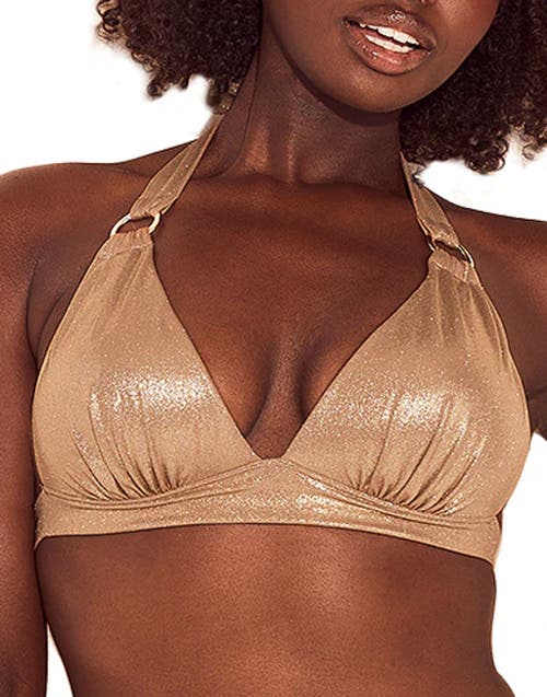 Adore Me Rina Swimwear Bikini Top In Brown