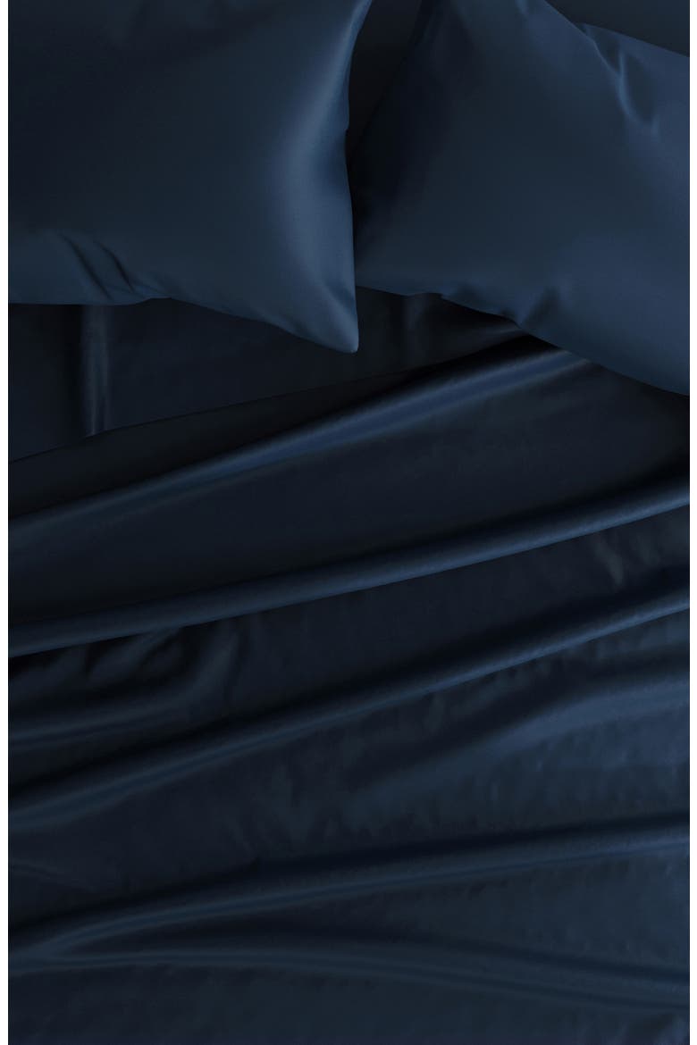Cooling Silky Soft Viscose 4-Piece Sheet Set, Alternate, color, NAVY