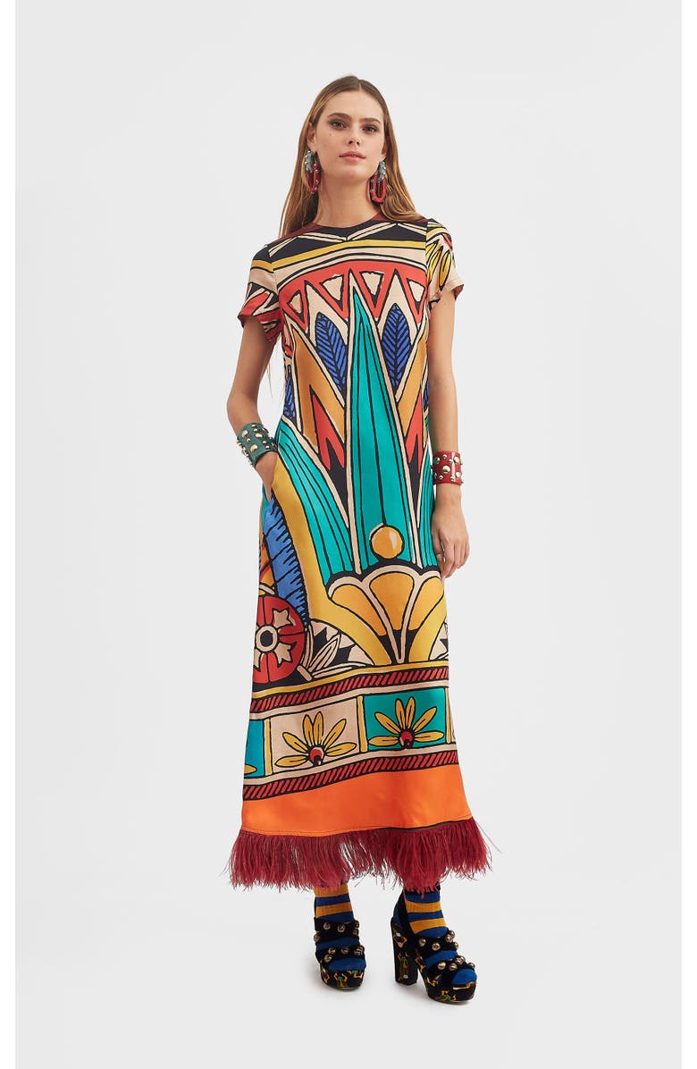 La DoubleJ Swing Dress, Main, color, Philae Placée Multicolor