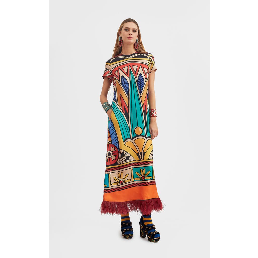 La Doublej Swing Dress In Multi