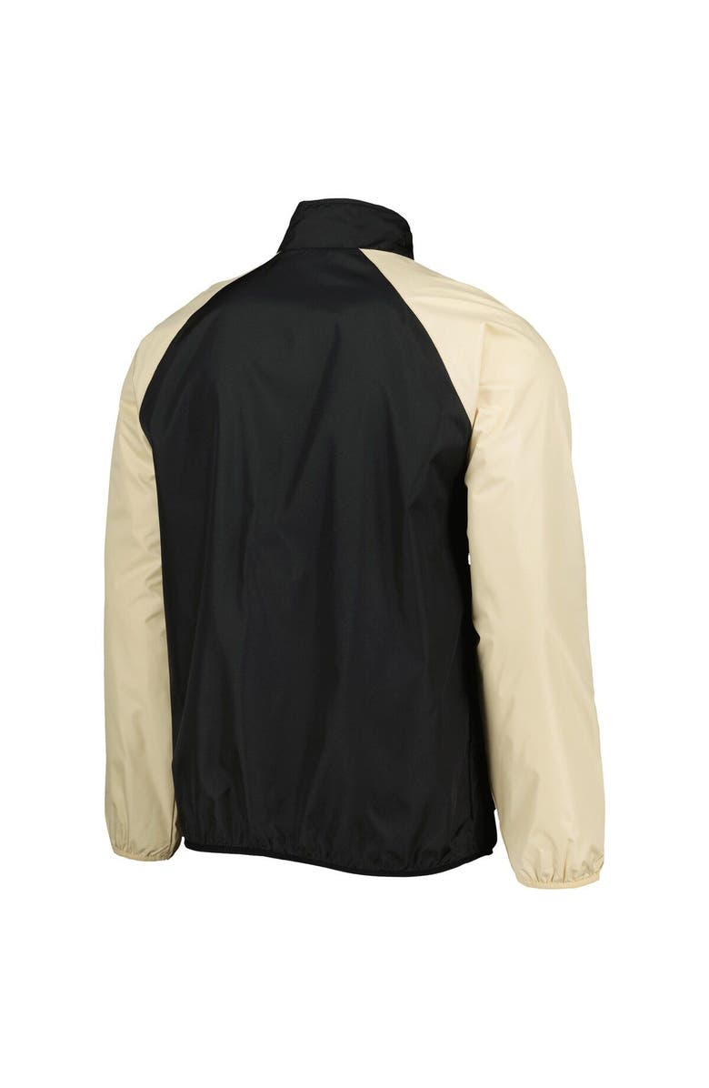 G-III SPORTS BY CARL BANKS Men's G-III Sports by Carl Banks Black/Gold Army Black Knights Point Guard Raglan Half-Zip Jacket, Alternate, color, 