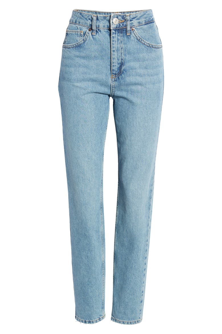 Women's High Waist Mom Jeans, Alternate, color, MID VINTAGE