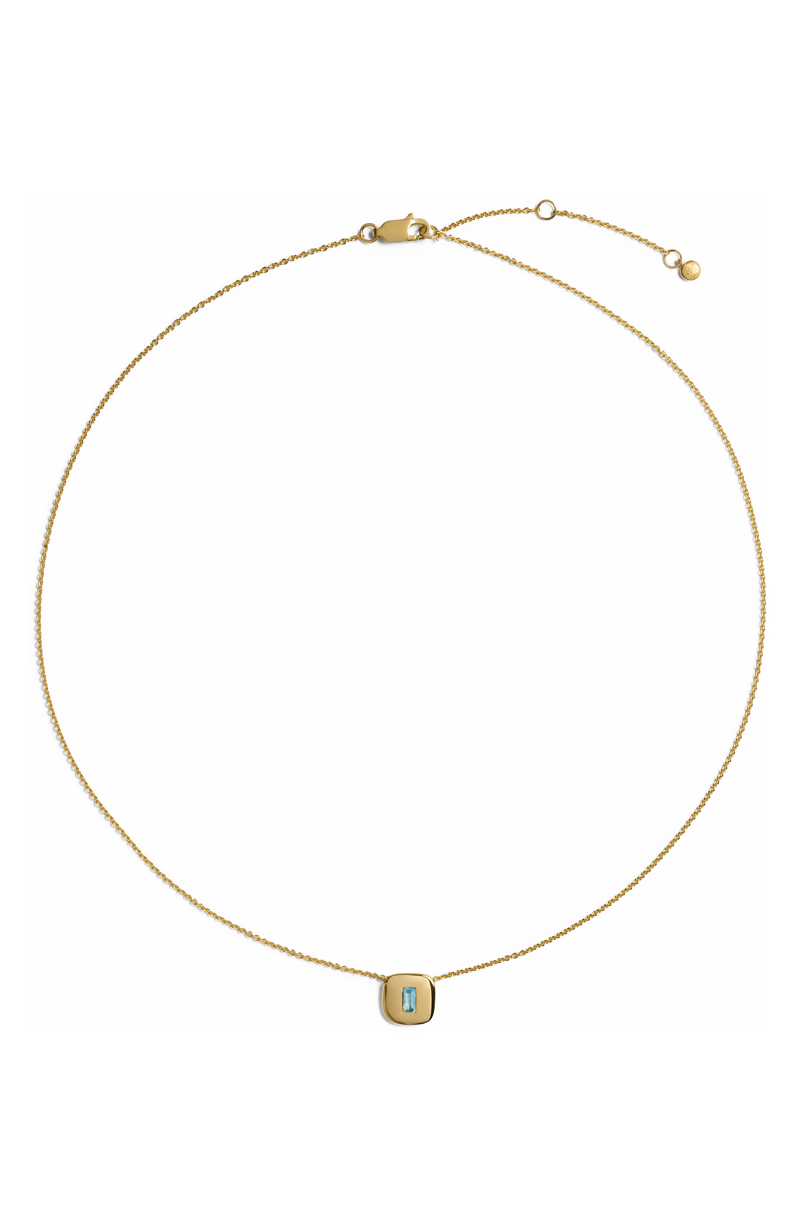 18K GOLD VERMEIL / BLUE TOPAZ