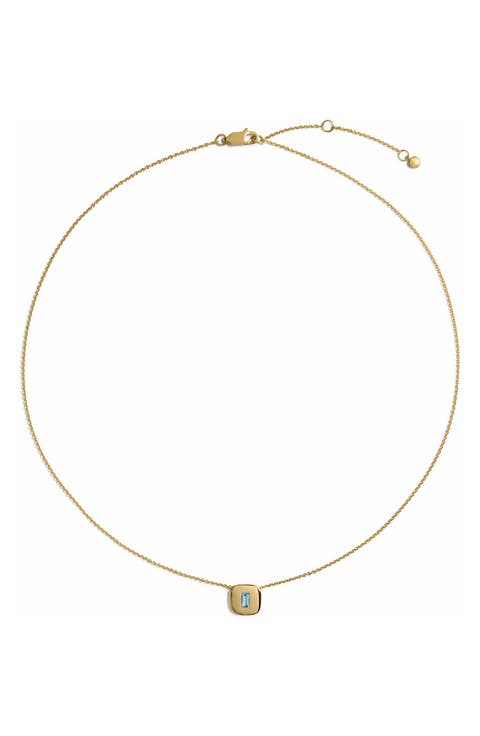 Gemdrop Chain Necklace