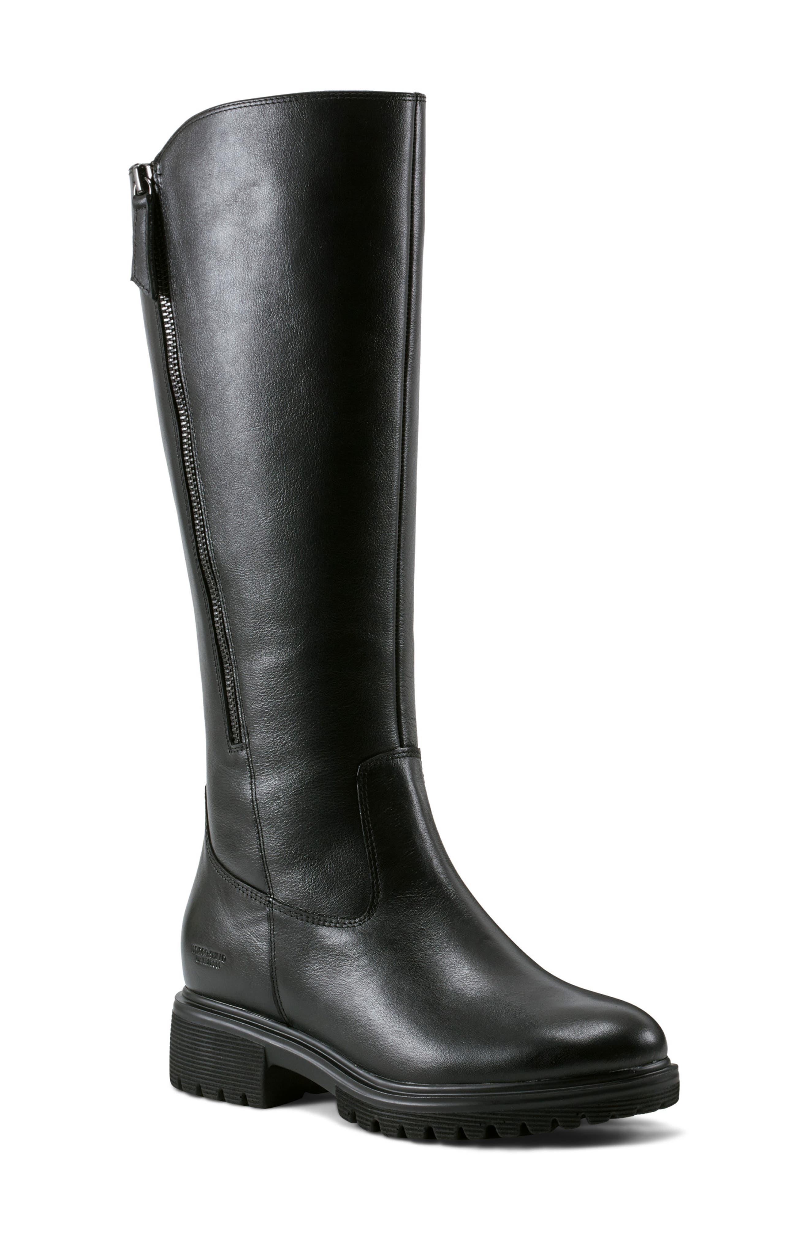 Ivette Waterproof Knee High Boot, Main, color, BLACK
