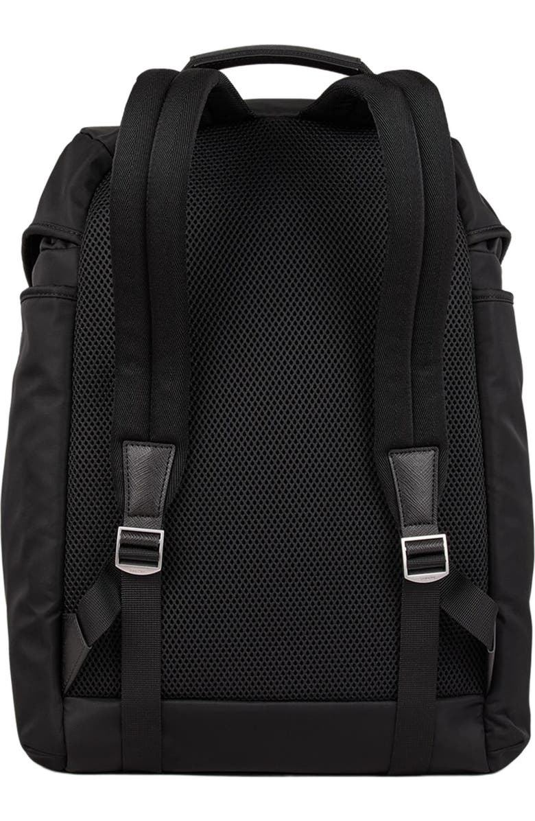 SANDRO Recycled leather backpack, Alternate, color, Black
