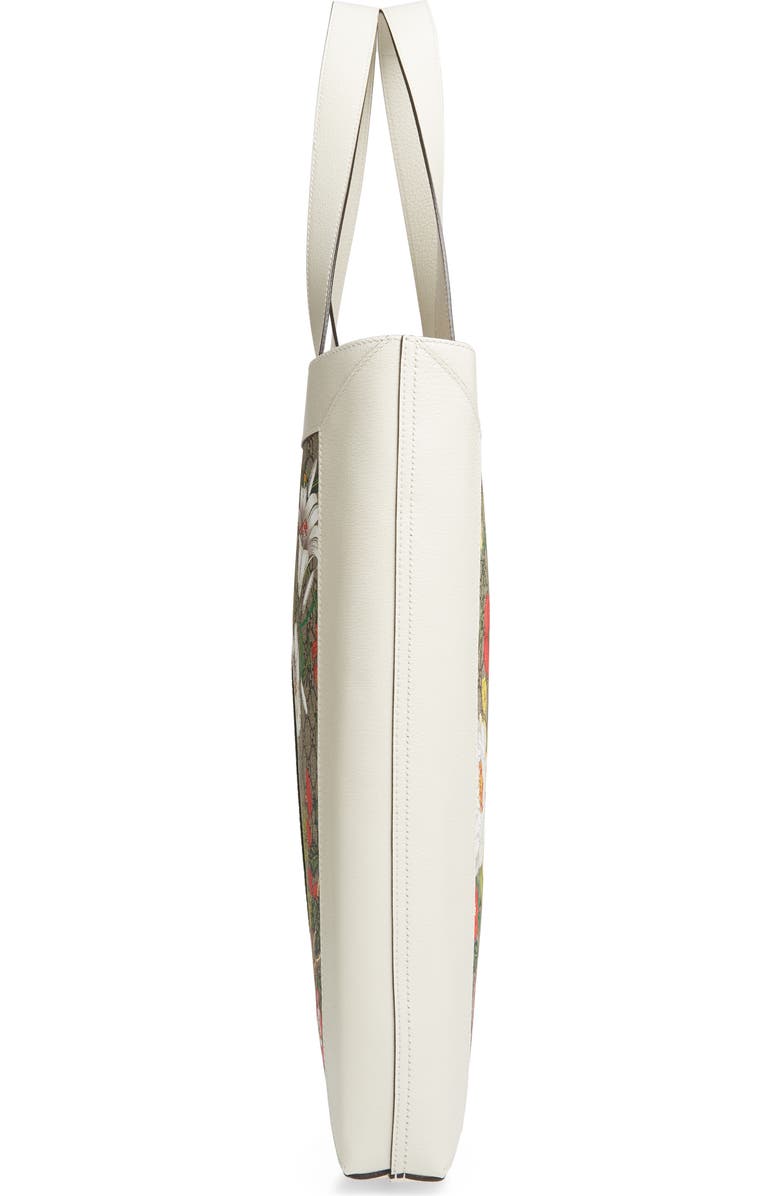 Gucci Large Ophidia Floral GG Supreme Canvas & Leather Tote, Alternate, color,