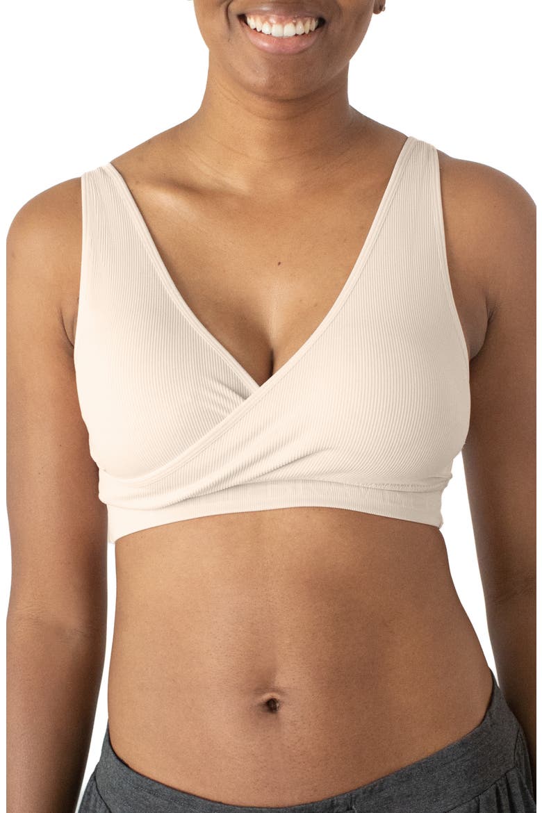 Sublime Adjustable Crossover Nursing/Lounge Bra, Main, color, STONE GREY