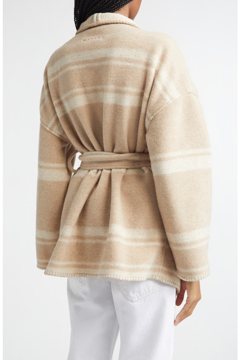 Brea Virgin Wool Blend Topper, Alternate, color, SAND