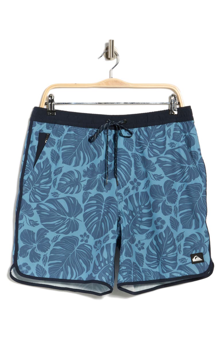 Quiksilver Sea Scallop Swim Trunks, Main, color, Blue Shadow