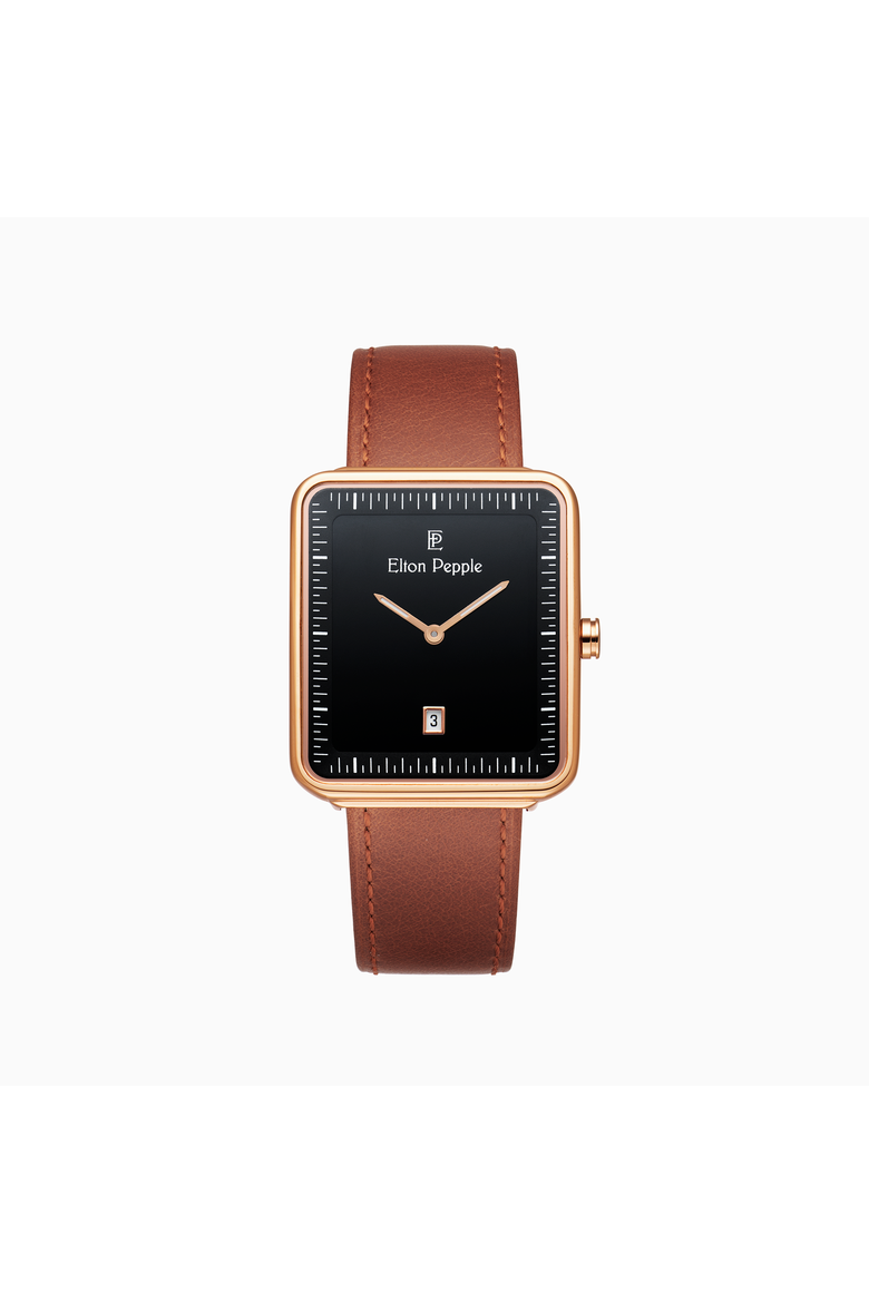 Men's Modern Montclare - Edgewater, 38mm, Main, color, Black/Brown/Rose Gold