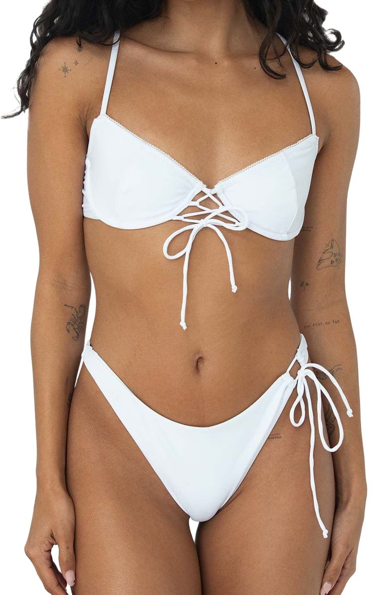Bright Swimwear Alice Bottom, Alternate, color, White