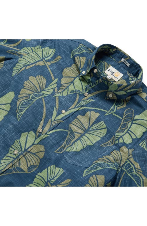 Reyn Spooner Trailing Taro Short Sleeve Cotton Blend Button-down Shirt In Multi