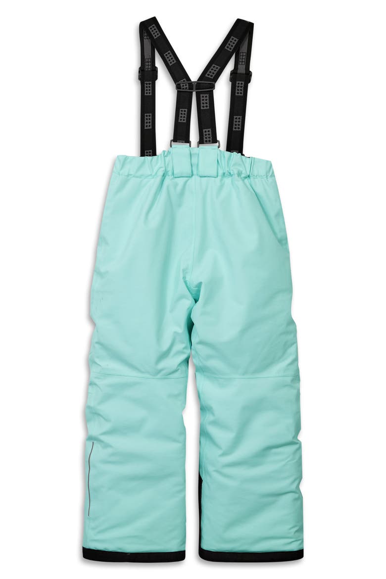 Kids' Waterproof Ski Pants, Alternate, color, GREEN