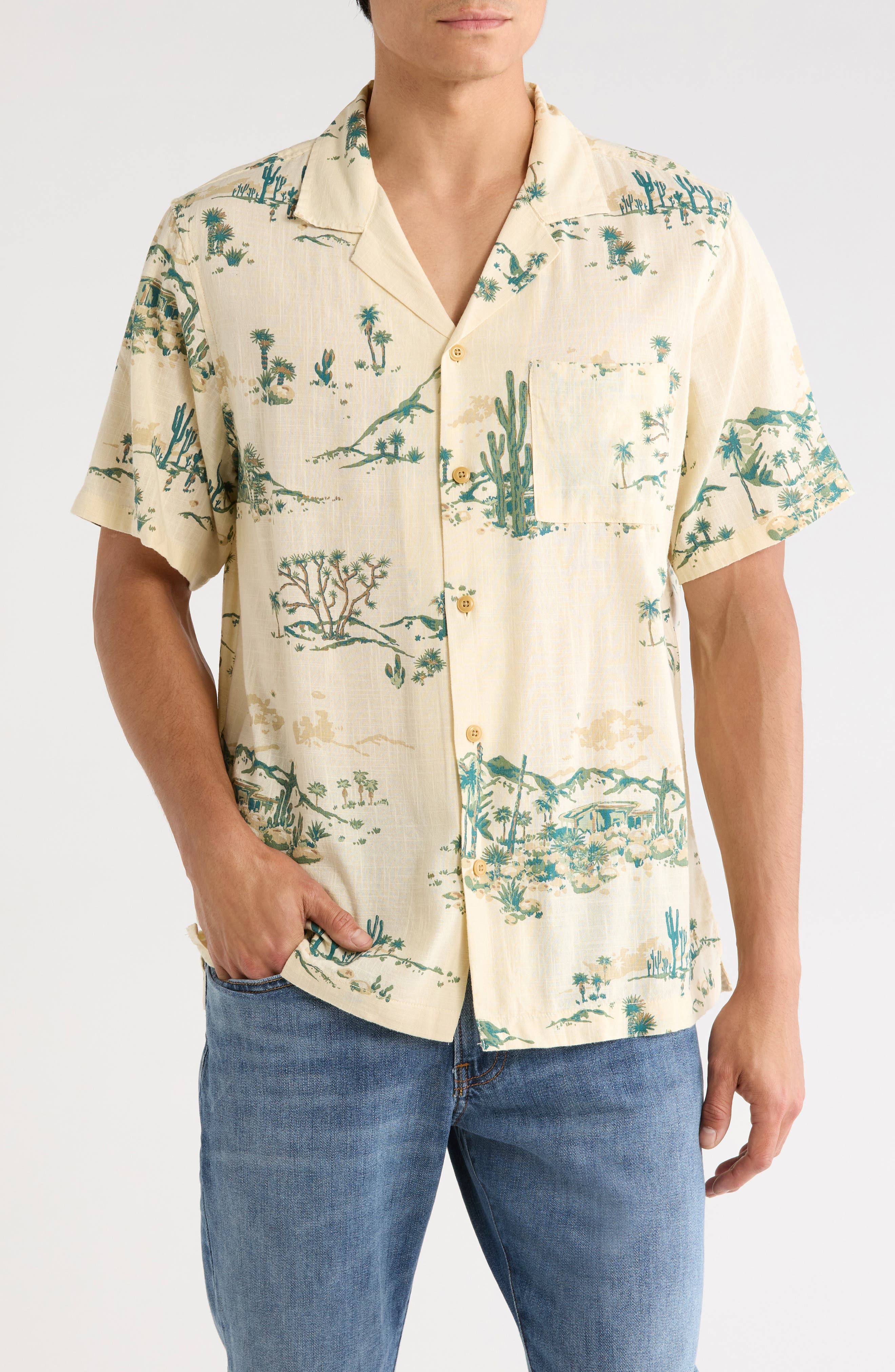 Desert Print Camp Shirt