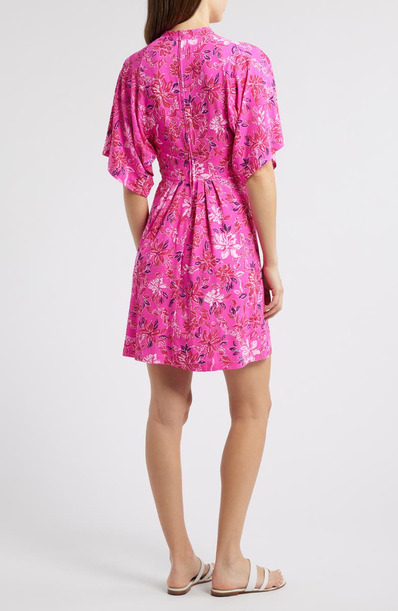 Lilly Pulitzer<sup>®</sup> Wisteria Floral Tie Front Dress, Alternate, color, Passion Fruit Pink