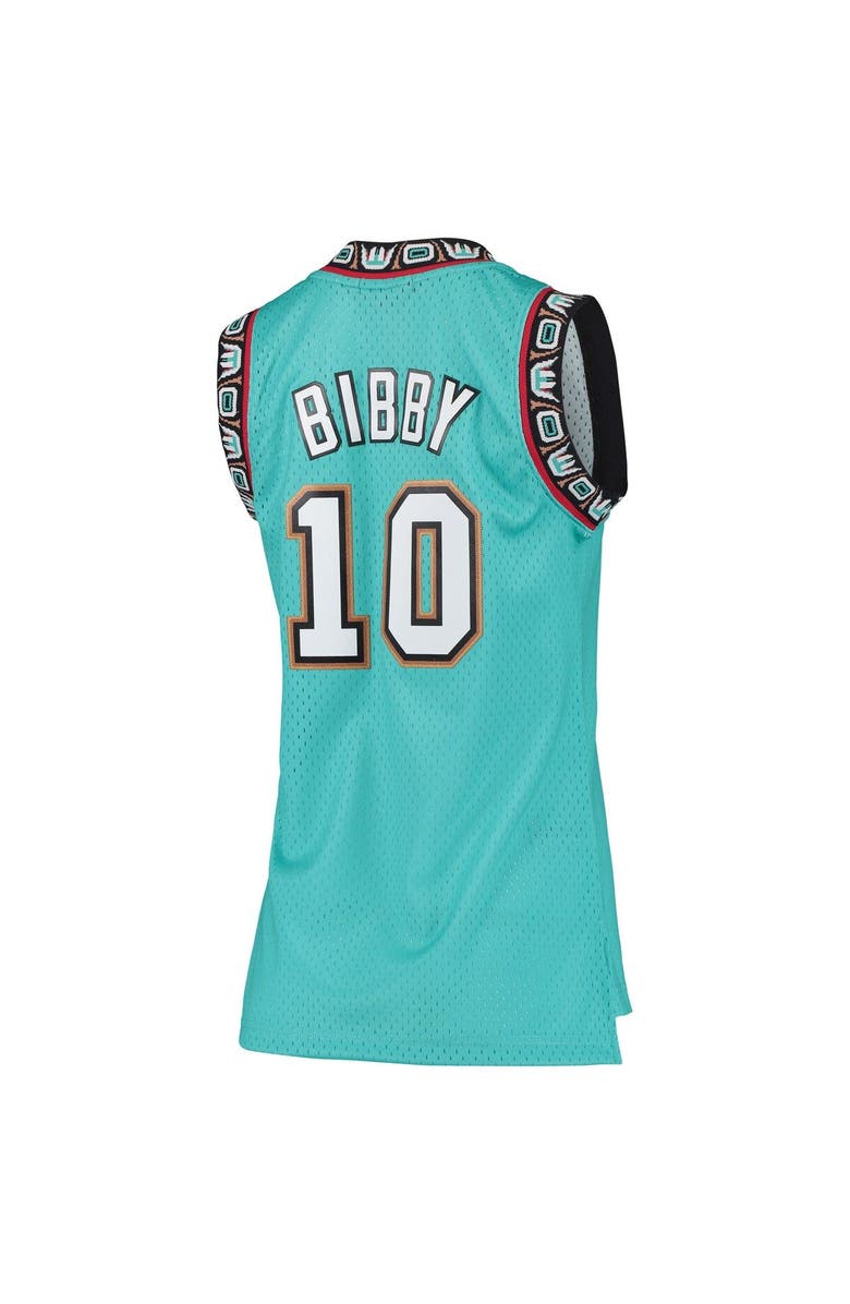 Mitchell & Ness Women's Mitchell & Ness Mike Bibby Turquoise Vancouver Grizzlies 1998/99 Hardwood Classics Swingman Jersey, Alternate, color, 
